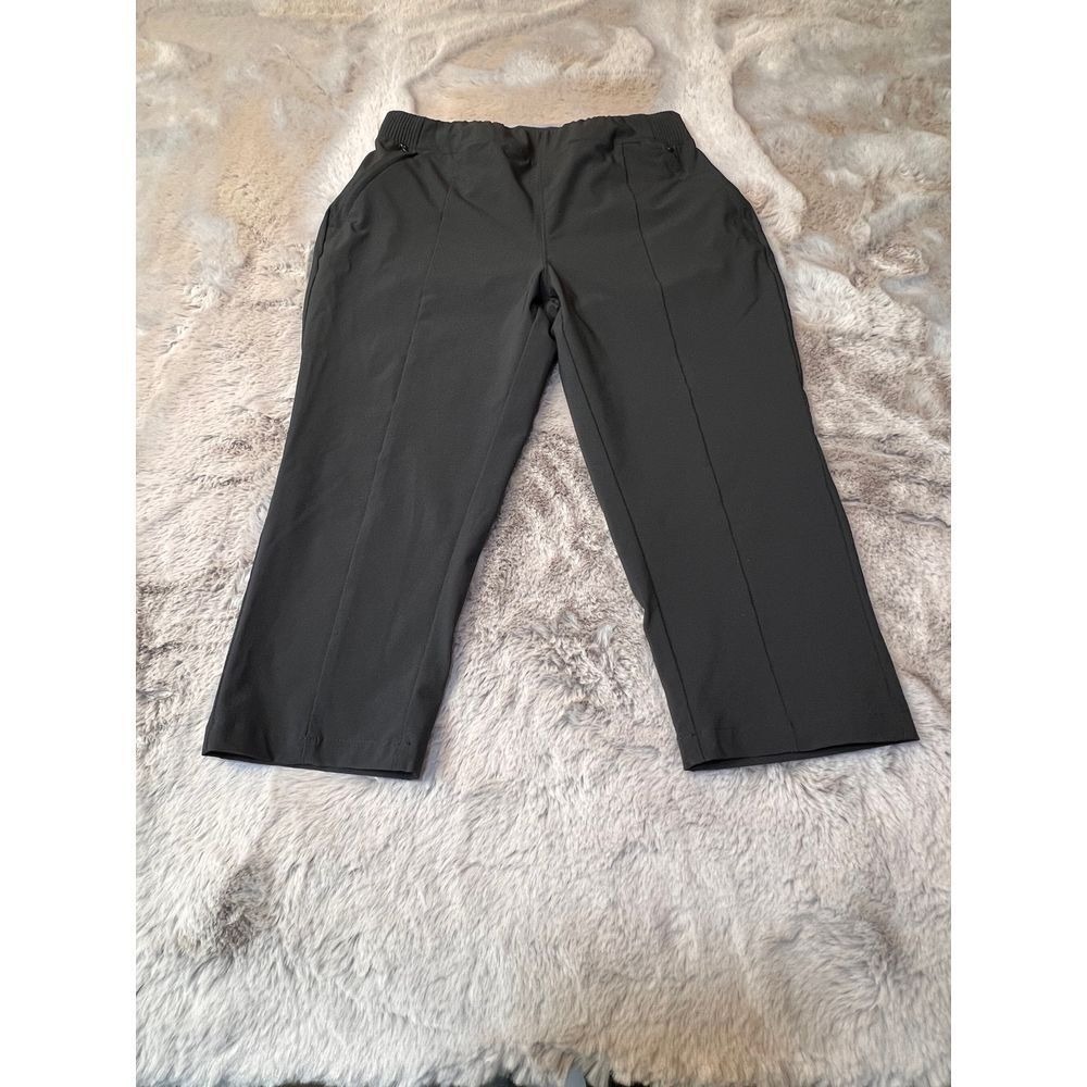 Columbia Black Capri Athletic Pants Performance Stretch Quick Dry Activewear S - Picture 12 of 16